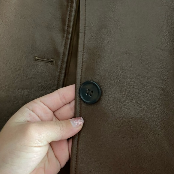 Urban Outfitters Brown Leather Jacket - Picture 5 of 6